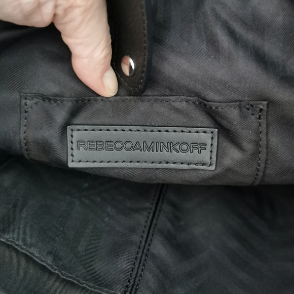 HP🔥Rebecca Minkoff Black Nylon Regan Laptop Tote Bag - Picture 6 of 13